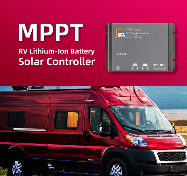 RV lithium battery solar controller